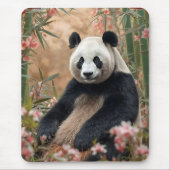 Schattigee Panda Beer Bamboe Art Muismat (Voorkant)