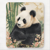 Schattigee Panda Beer Bamboe Art Muismat (Voorkant)