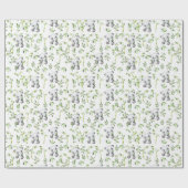 Schattigee Panda Beer Cub Bamboe Groen Decoupage Cadeaupapier (Vlak)