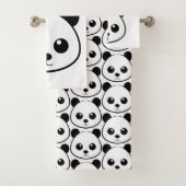 Schattigee panda beer custom Monogram Bad Handdoek (Insitu)