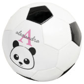 Schattigee Panda Beer Custom Monogram – Gepersonal Voetbal (Drie kwart)
