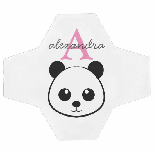 Schattigee Panda Beer Custom Monogram – Gepersonal Voetbal (Enkel)