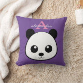 Schattigee panda beer custom Monogram Kussen (Deken)