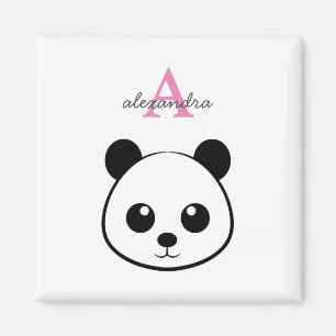 Schattigee panda beer custom Monogram Magneet