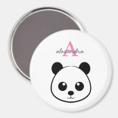 Schattigee panda beer custom Monogram Magneet (Voorkant / Achterkant)