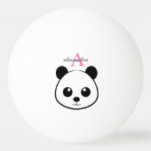 Schattigee panda beer custom Monogram Pingpongbal (Achterkant)
