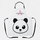 Schattigee panda beer custom Monogram Schort (Voorkant)