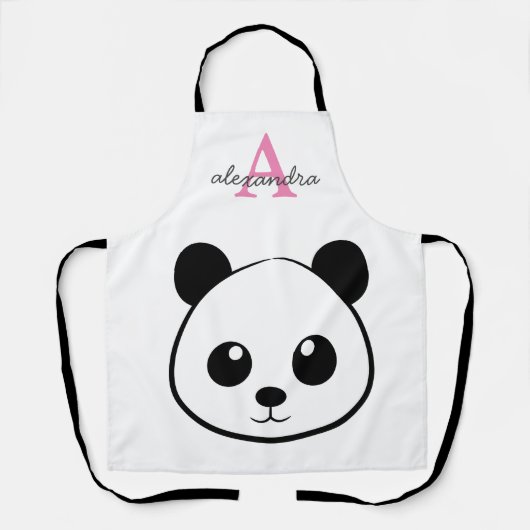 Schattigee panda beer custom Monogram Schort (Voorkant)
