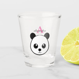 Schattigee panda beer custom Monogram Shot Glas