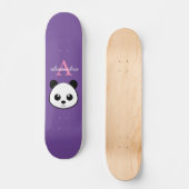 Schattigee Panda Beer Custom Monogram Skateboard (Voorkant)