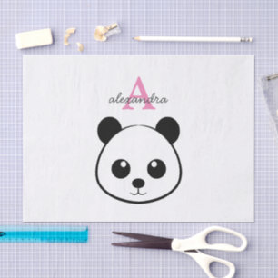 Schattigee panda beer custom Monogram Tissuepapier