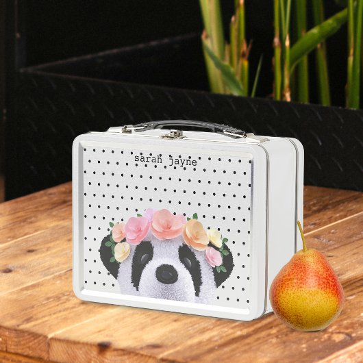 Schattigee Panda Beer Custom Naam Meisje Metal Lun