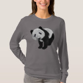 SCHATTIGEE PANDA BEER DAMES T-SHIRTS (Voorkant)