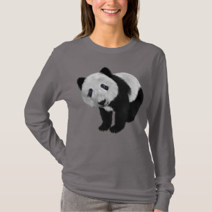 SCHATTIGEE PANDA BEER DAMES T-SHIRTS