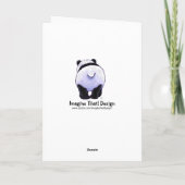 Schattigee Panda Beer Happy Birthday Kaart (Achterkant)