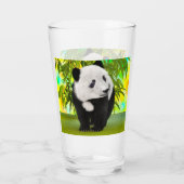 Schattigee Panda Beer Kawaii Dierenvriend Perfect Glas (Achterkant)