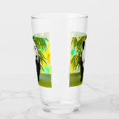 Schattigee Panda Beer Kawaii Dierenvriend Perfect Glas (Links)