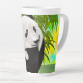 Schattigee Panda Beer Kawaii Dierenvriend Perfect  Latte Mok (Rechterhoek)