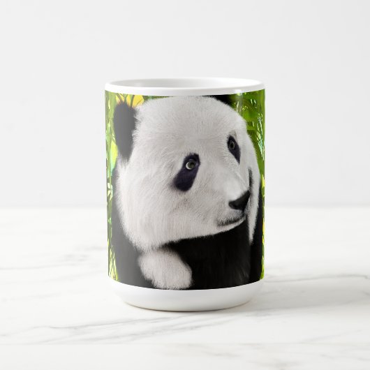 Schattigee Panda Beer Kawaii Dierenvriend Perfect  Magische Mok (Midden)