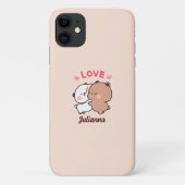 Schattigee Panda beer liefde, gepersonaliseerde me Case-Mate iPhone Case (Achterkant)