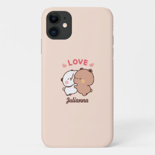 Schattigee Panda beer liefde, gepersonaliseerde me Case-Mate iPhone Case