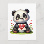 Schattigee panda beer mijn feestdagenkaart (Voorkant)