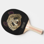 Schattigee Panda Beer Natuur Dier Gepersonaliseerd Tafeltennisbatje (Zijkant)