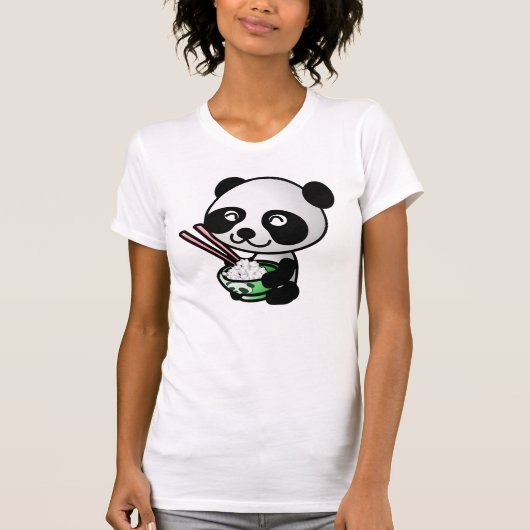 Schattigee Panda Beer T-shirts (Voorkant)