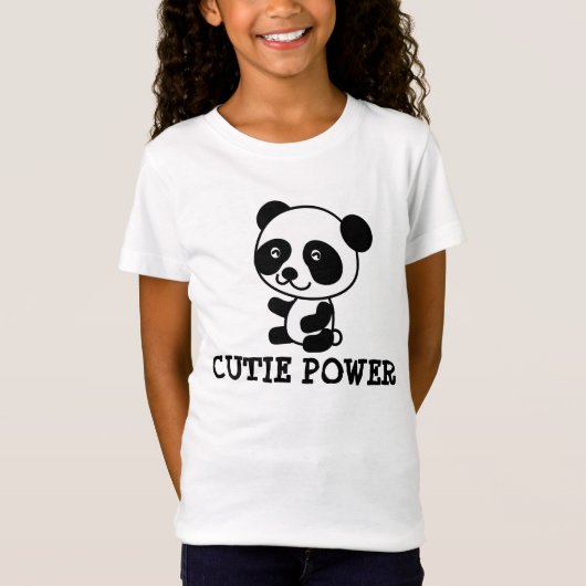 Schattigee Panda Beer T-shirts voor kinderen (Voorkant)