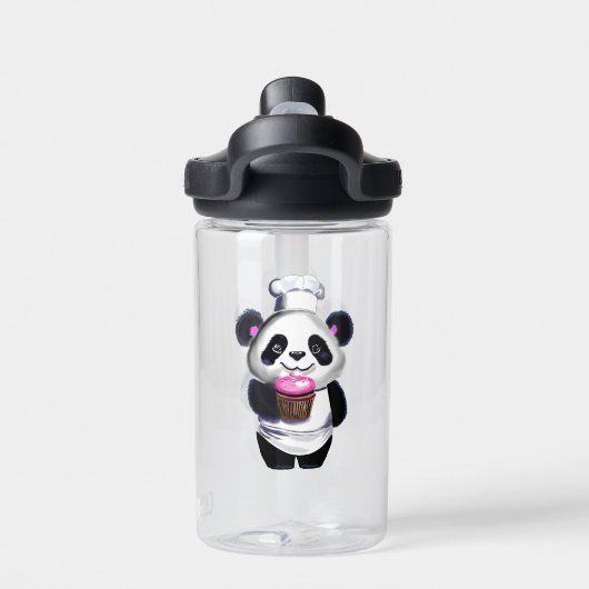 Schattigee Panda Beer Waterfles (Achterkant)