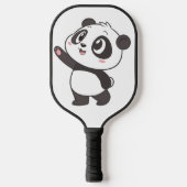 Schattigee Panda Beer Waving – Pickleball Paddle D (Voorkant)