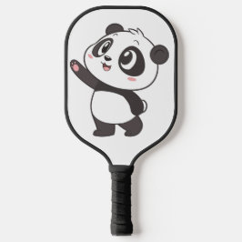 Schattigee Panda Beer Waving – Pickleball Paddle D