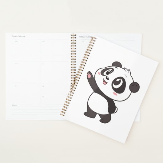 Schattigee Panda Beer Waving – Planner Hoesje Desi (Display)