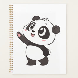 Schattigee Panda Beer Waving – Planner Hoesje Desi