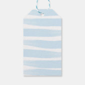 Schattigee panda. Blauw groen beer dierlijke kinde Cadeaulabel (Achterkant)