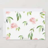 Schattigee Panda Bloemen Groen 1e Verjaardag Meisj Kaart (Achterkant)