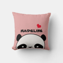 Schattigee Panda Blush Roze Gepersonaliseerde Naam