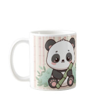 Schattigee Panda Cartoon Mok Ontwerp