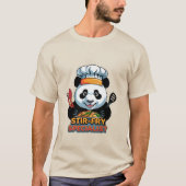 Schattigee Panda Chef Stir-Fry Shirt – Food Lover  (Voorkant)