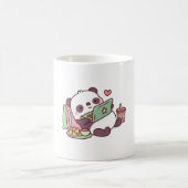 Schattigee Panda Chillin met Anime Chips en Bubble Koffiemok (Center)