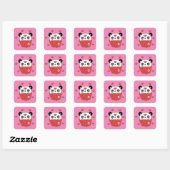 Schattigee Panda Cupcake Sticker (Vel)