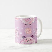 Schattigee panda donuts – pastelesthetiek koffiemok (Voorkant rechts)