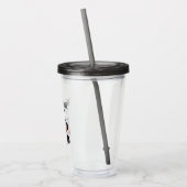Schattigee Panda drink bubbelthee, boba tea Acryl Drinkbeker (Links)