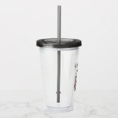 Schattigee Panda drink bubbelthee, boba tea Acryl Drinkbeker (Rechts)