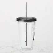 Schattigee Panda drink bubbelthee, boba tea Acryl Drinkbeker (Rechts)