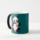 Schattigee Panda drink bubbelthee, boba tea Magische Mok (Voorkant links)