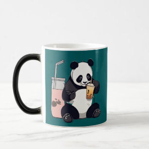 Schattigee Panda drink bubbelthee, boba tea Magische Mok