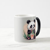 Schattigee Panda drink bubbelthee, boba tea Magische Mok (Voorkant rechts)