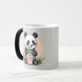 Schattigee Panda drink bubbelthee, boba tea Magische Mok (Voorkant links)