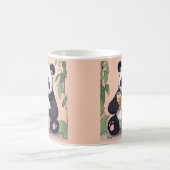 Schattigee Panda drink bubbelthee, boba tea Magische Mok (Center)